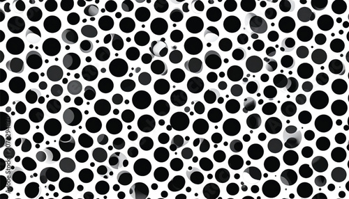 Black and white polka dot pattern.