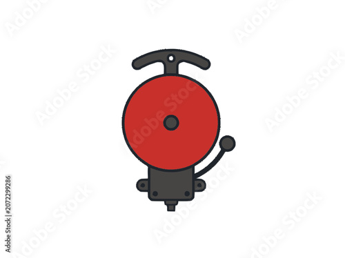 Vintage School Bell Ringing Alert Device