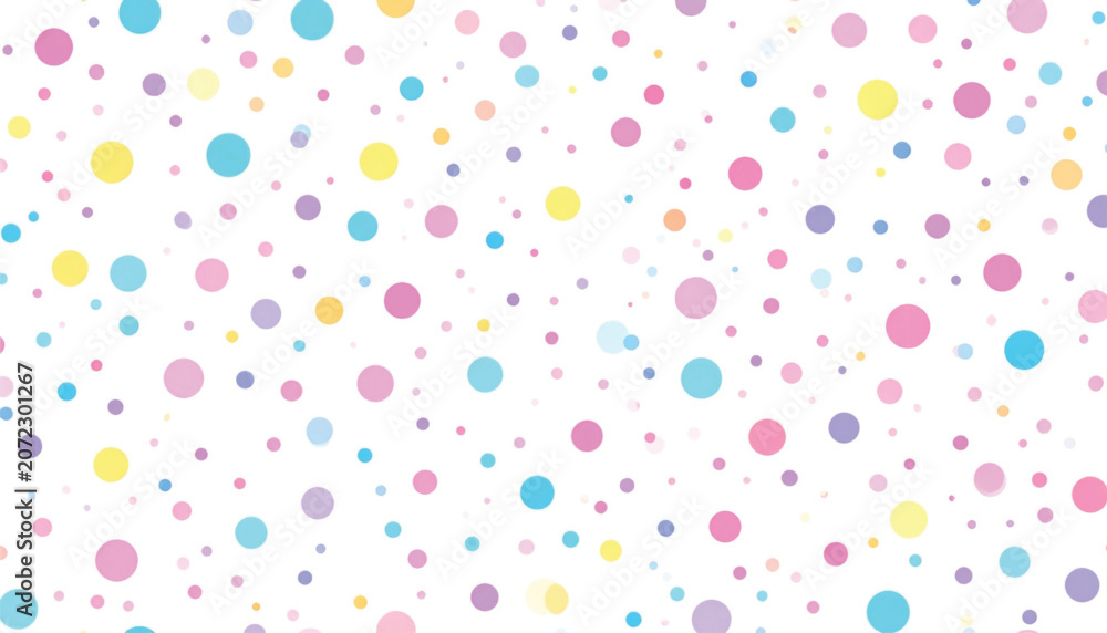 Obraz premium Colorful Polka Dots Pattern Background.
