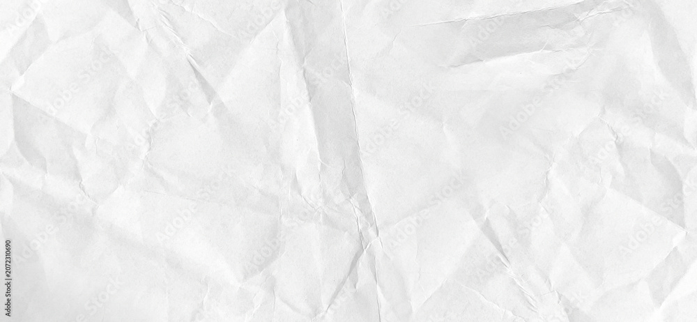 Fototapeta premium White paper texture with crease marks forming an interesting abstract pattern.