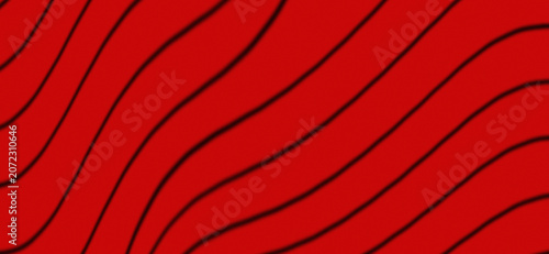 Cuadro en lienzo A solid, striking bright red color creates a very strong contrast with the black lines upon it