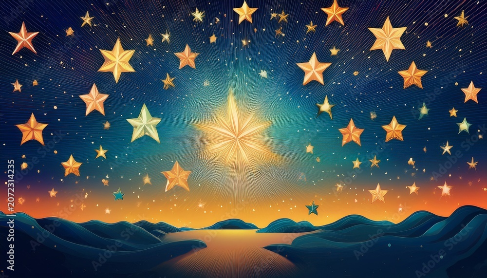 Fototapeta premium Star Pattern Starry Skystar Pattern Starry Sky