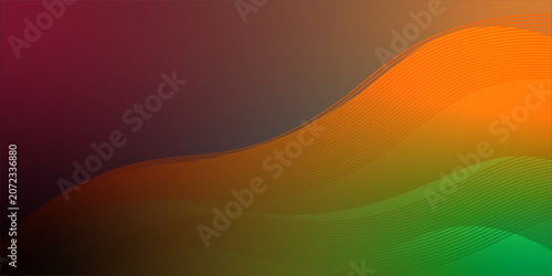 Abstract Colorful Wavy Lines Background With Gradient Flow and Optical Retro Pattern eps 10