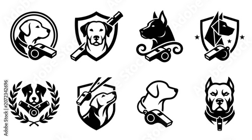 Canvastavla Dog training and K9 service logo collection.