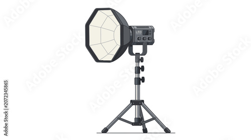 Bild auf Leinwand Professional photography softbox lighting equipment.