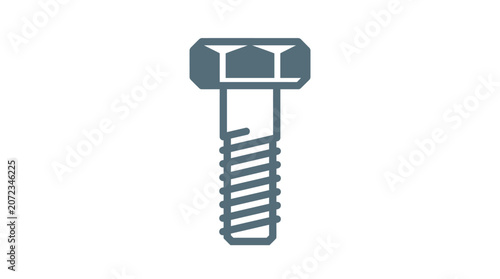 Fotografija Detailed illustration of a screw.