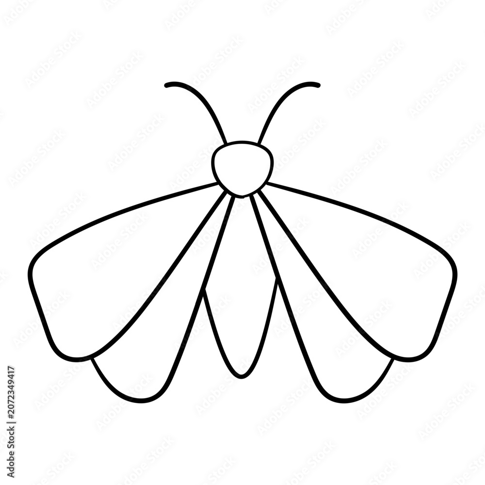 Naklejka premium Moth