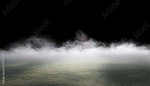 Low Lying White Ground Fog With Transparent Background And Alpha Mask Isolated For Atmospheric Landscape Design