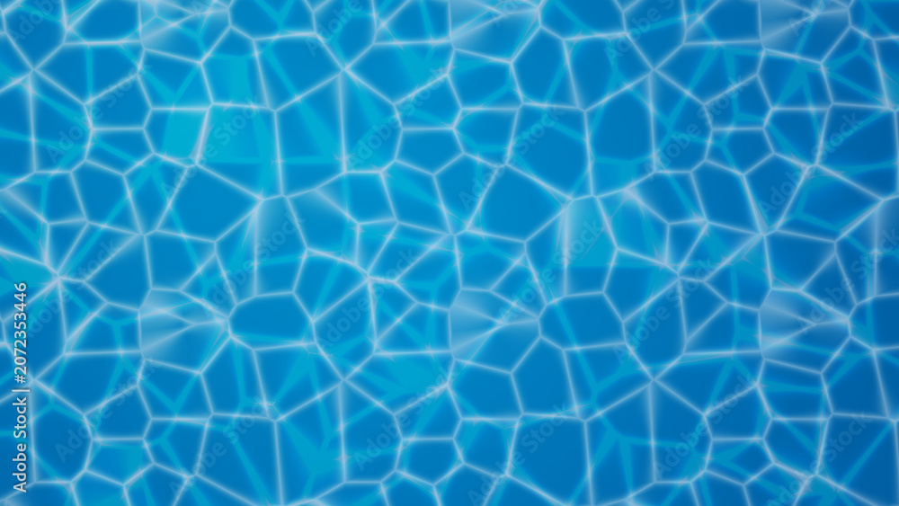 Obraz premium procedural art, blue swimming pool water ripples background texture