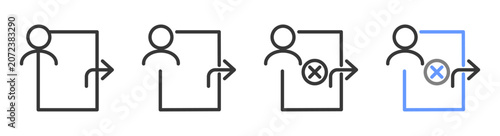 The Ultimate leave Styles with Variations Line of icon set vector illustration