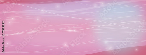 Fotografie Vivid pink and magenta gradients wash over a futuristic field of glowing network lines and floating light points, perfect for stylish event or app themes