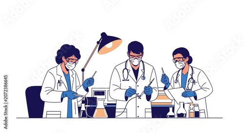 Doctors in Medical Laboratory Setting.