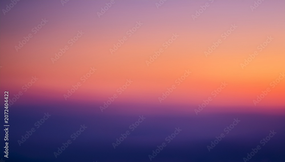 Fototapeta premium Dreamy Soft Focus Gradient Warm Peach Blending Into Deep Violet Abstract Blurred Photo With Hazy Light Smooth Atmospheric Textures Vibrant Yet Muted Color Palette For A Minimalist Backdrop
