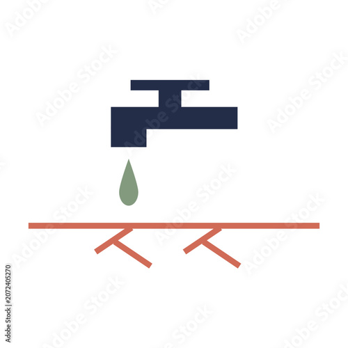 Photos Water scarcity single icon