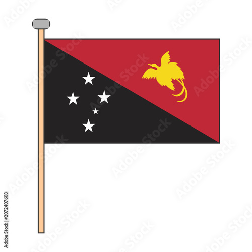 Papua New Guinea Flag Pole Design