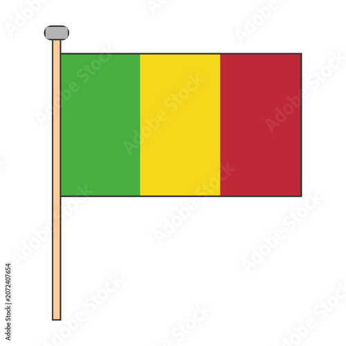 Mali Flag Pole Design