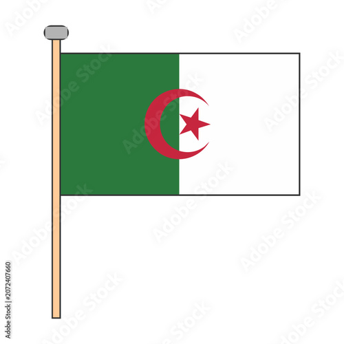 Algeria Flag Pole Design