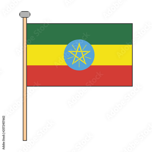 Ethiopia Flag Pole Design