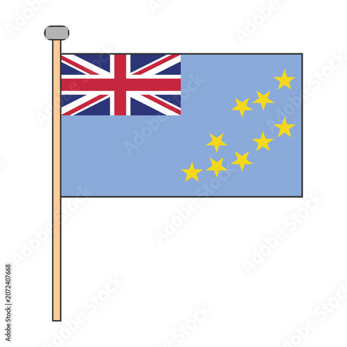 Tuvalu Flag Pole Design