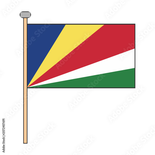 Seychelles Flag Pole Design