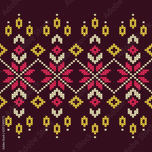 Cotton Argyle Knit Vector concept: Cozy geometric knit texture seamless pattern, soft rhombus pattern. Design for: fabric, rug, fashion, decor. I drew this by myself, it’s not AI generated
