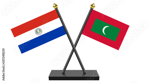 Flag of Maldives and Paraguay