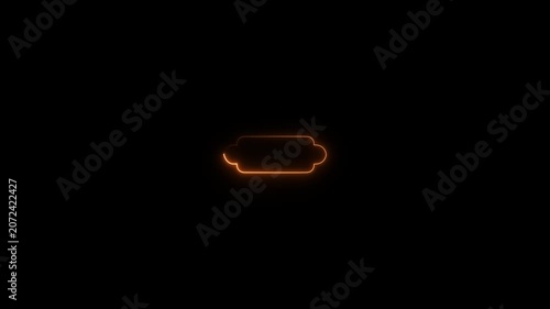 Glowing neon Islamic text frame icon animation,Glowing neon Islamic text frame icon video motion,Neon effect Islamic pattern frame icon animation.4k motion video .