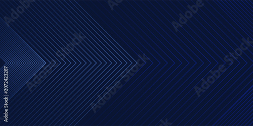 Symmetrical Chevron Geometric 3D Hexagon Lines. Abstract Navy Blue Background with Creating a Sophisticated and Modern Design