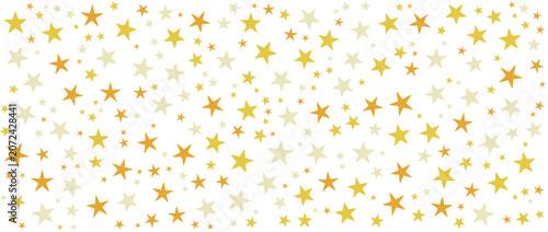 Gold falling down confetti background. Repeated golden dotted glitter pattern. Yellow, orange and golden dots wallpaper. Celebration Christmas, New Year or birthday party repeating backdrop. Eps10