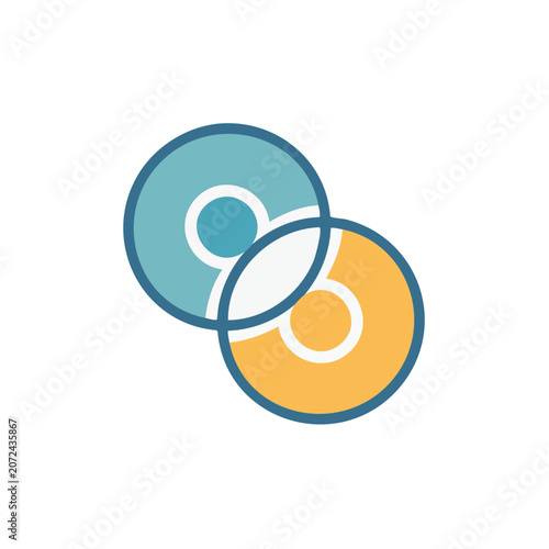 Recycling symbol flat design vector