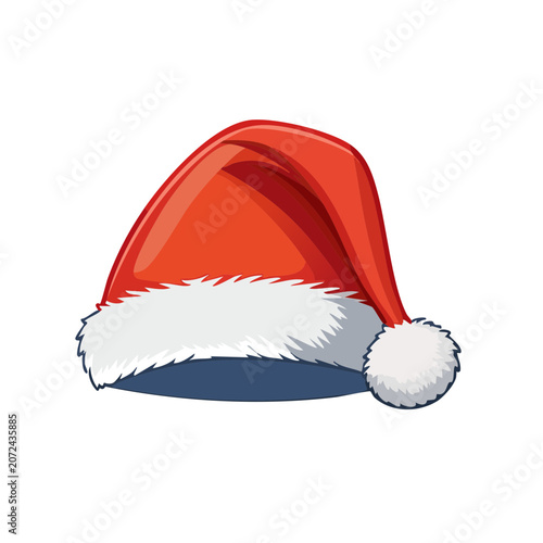 Red white and blue striped beanie vector