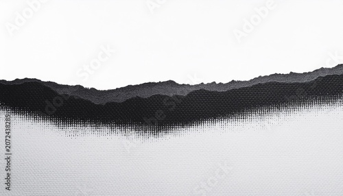 Ripped paper, blank empty copy space, stark, black and white background or printable landscape - artsy