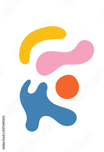 Design wall art bubble retro unique abstract colorful unique