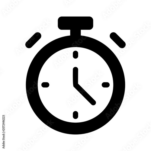 Tableau sur toile Stopwatch timer icon for measuring duration and efficient time management