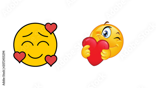 Canvastavla Love icon illustration isolated on transparent background, romantic heart symbol for Valentine's Day, social media, stickers, messaging apps and creative design projects