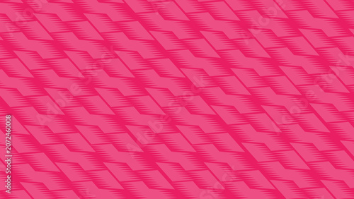 Vibrant pink abstract geometric pattern background with a repeating diamond shape