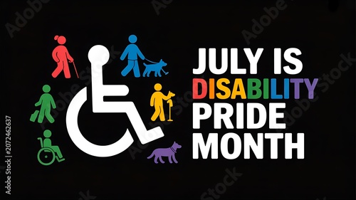 Disability pride month celebration promoting inclusion diversity and accessibility
