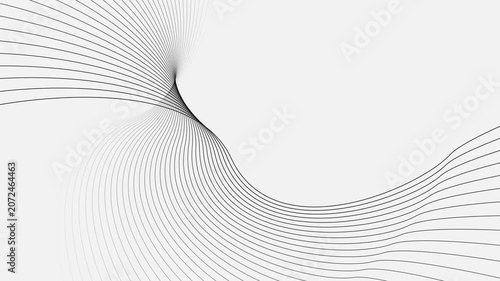 Minimalist background, white wave lines, abstract design, geometric pattern