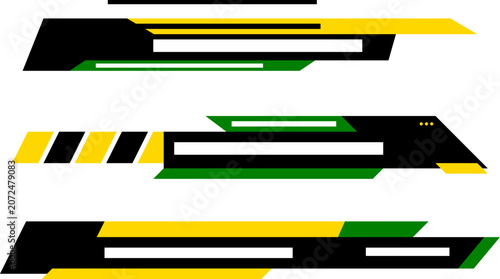 Futuristic Lower Thirds Vector Set for Gaming and Tech Broadcasts