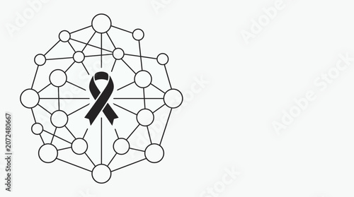 Bild auf Leinwand Atom Model Molecule Structure Illustration on White Background Representing Scie