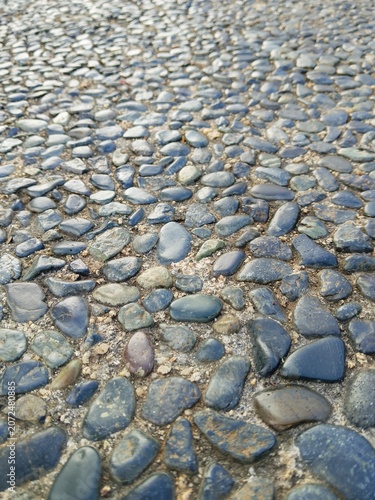 stone road in the city