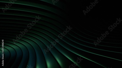 Dark Fluid Wave Abstract Loop Background: Moody Blue Violet Motion