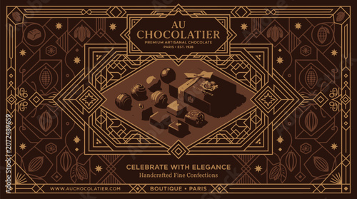 Chocolate box with elegant design