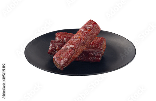 Dried beef jerky, beef strips