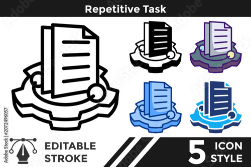 Tableau sur toile Repetitive Task