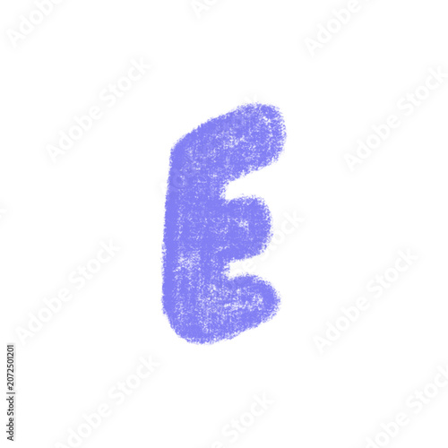 Chalk Textured Kids letter 