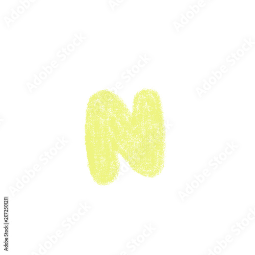 Chalk Textured Kids letter 
