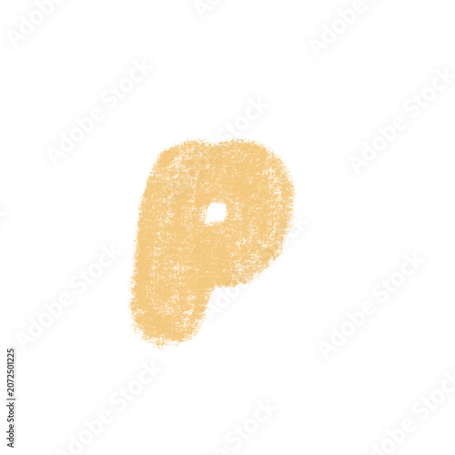 Chalk Textured Kids letter 