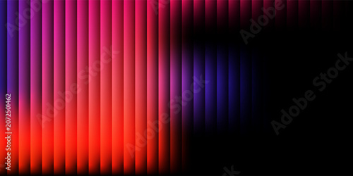 Futuristic vertical patterned lines distorting a bright blue diagonal gradient. A colorful and bright visual perfect for modern designs, tech backgrounds, or creative advertising projects.