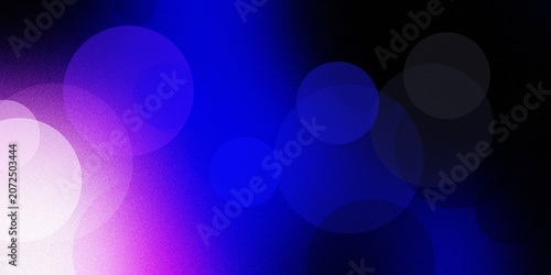 Φωτογραφία Dark blue abstract background with translucent bokeh circles glowing against deep black space for elegant moody visual display art